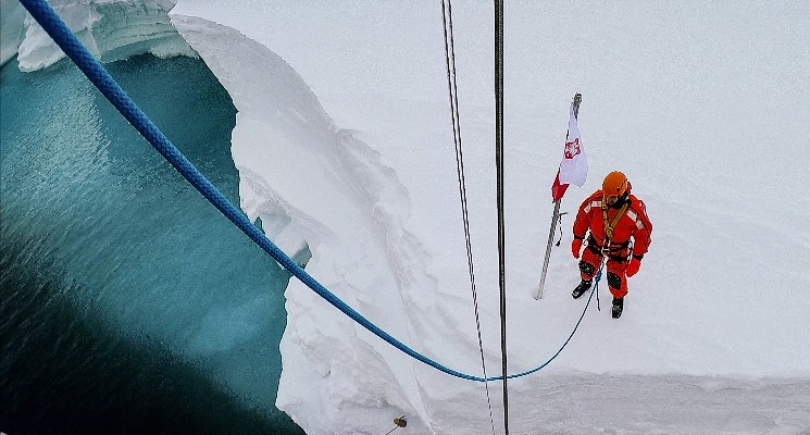 selma documentary man standing in antarctica